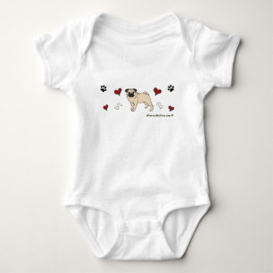 pug baby bodysuit