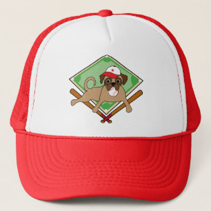 Pug Baseball Hat - red - Customisable