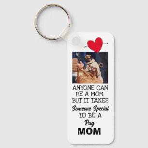 Pug...Best Mum Custom double-sided Keychain