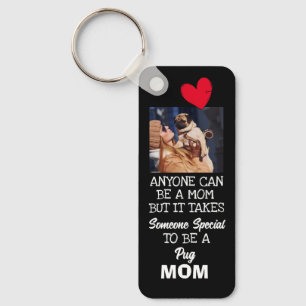 Pug...Best Mum Custom double-sided Keychain