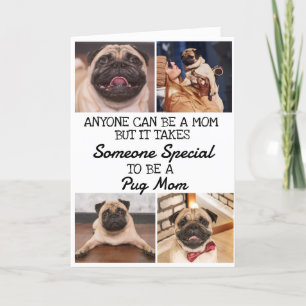 Pug...Best Mum Mother's Day Card