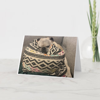 Pug Birthday Card - Happy Place