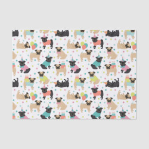 Pug Birthday Tissue Paper