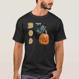 Pug (black) Boo T-Shirt