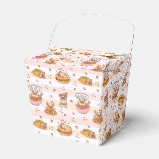 Pug Bon Appetit Hamburger Taco Food Favour Box