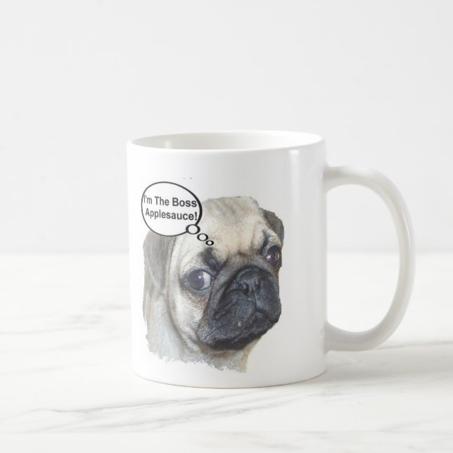 Pug Boss Coffee Mug (Right)