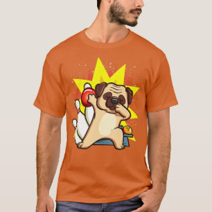 Pug Bowling Kids  Pugs Dogs Chemise Party Gift  T-Shirt
