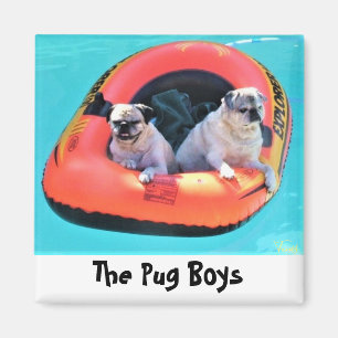 ''Pug Boys'' by Bruce Tunis Magnet