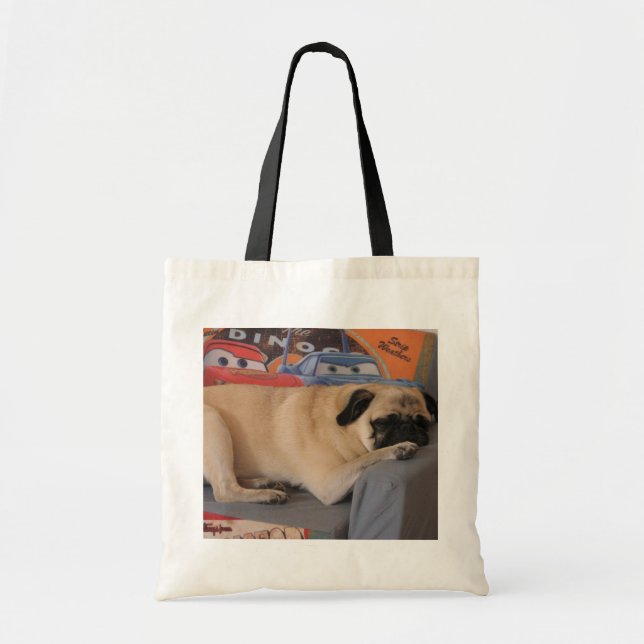Pug Budget Tote Bag (Front)