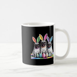 Pug Bunny Pals Easter Fun! Cute Dogs Spring Holida Coffee Mug