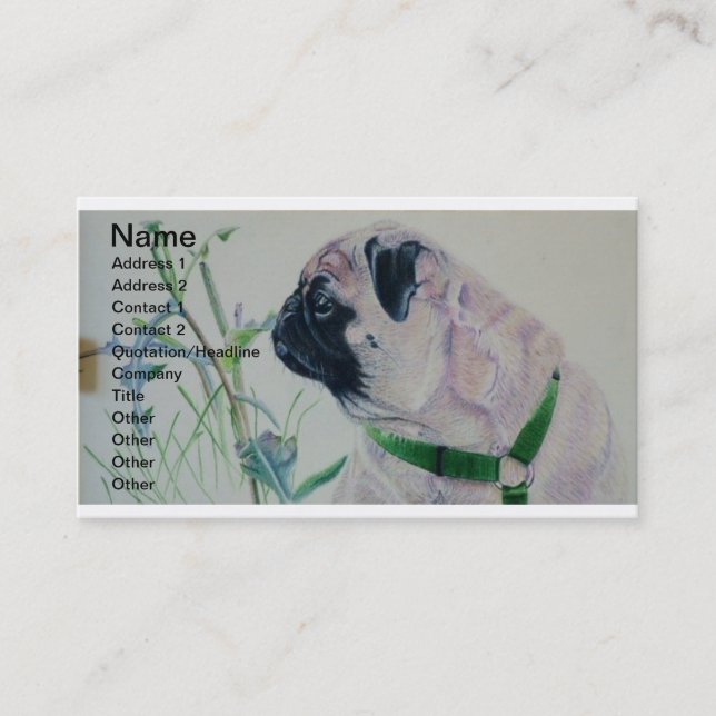 Pug Business Cards (Front)