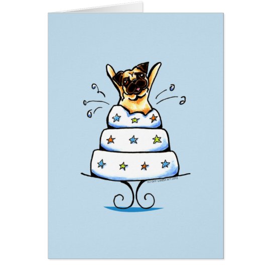 Pug Cake Trick Card