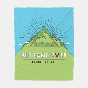 Pug Camp2018 Fleece Blanket