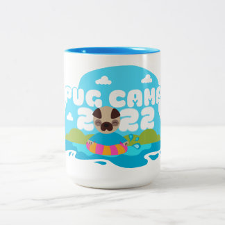 Pug Camp 2022 Two Tone Mug
