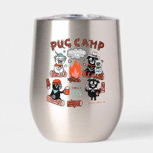 Pug Camp 2024 Stainless Steel Wine Tumbler