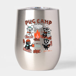 Pug Camp 2024 Stainless Steel  Wine Tumbler