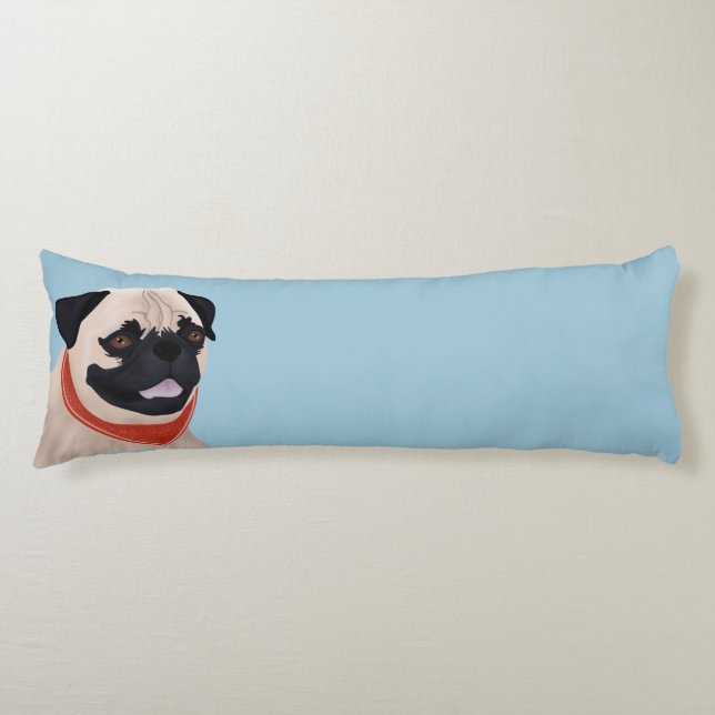 Pug Cartoon Body Cushion (Front)