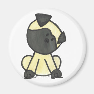 Pug cartoon magnet