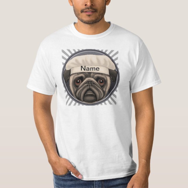 Pug Chef T-Shirt (Front)