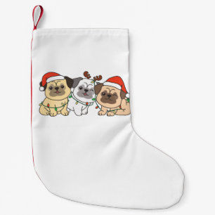 Pug Christmas Animals Cute Dogs Holiday Small Christmas Stocking
