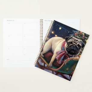 Pug Christmas Festive Season Planner