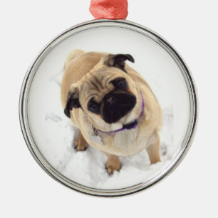 Pug Christmas Tree Ornament