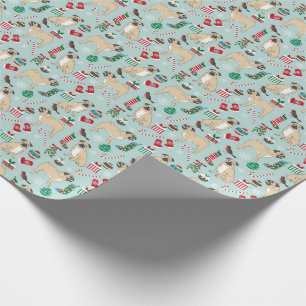 Pug christmas wrapping paper