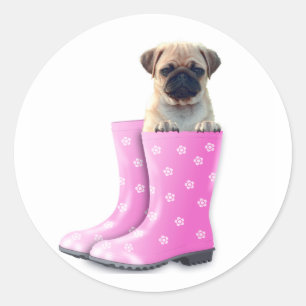 Pug Classic Round Sticker