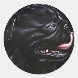 Pug Classic Round Sticker