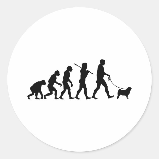 Pug Classic Round Sticker (Front)