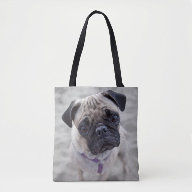 Pug Closeup Tote Bag (Front)
