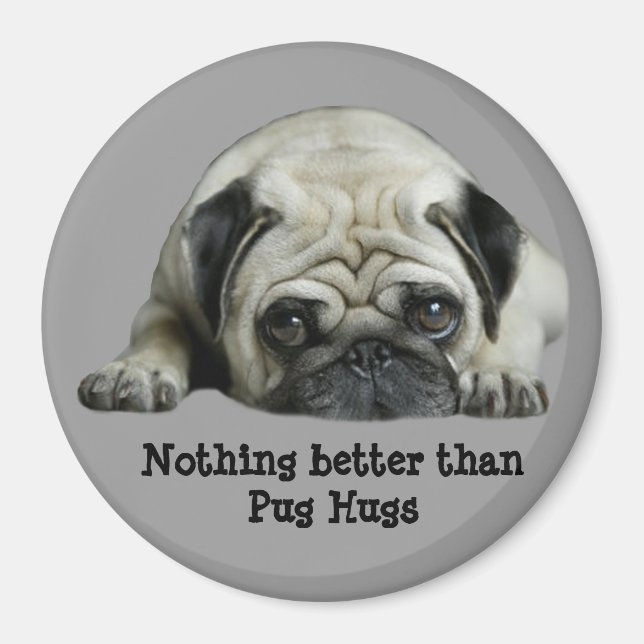 Pug Clown At Heart Magnet (Front)