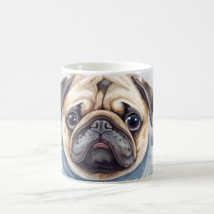  “Pug & Cocoa” Cute Pug Mug