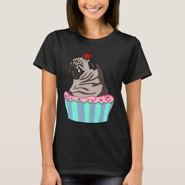 pug cupcake Classic T-Shirt 261 (Front)