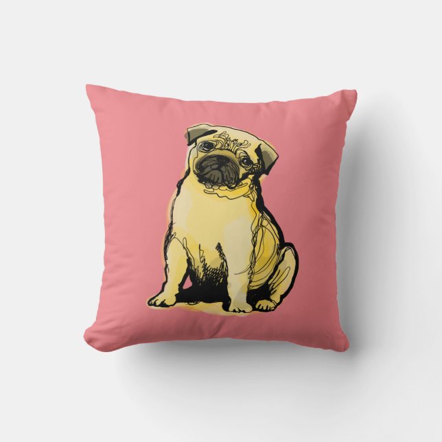 Pug Cushion (Front)