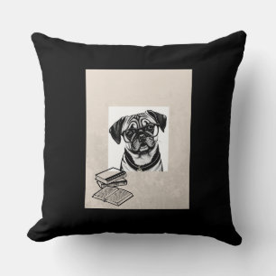 Pug Dachshund Dog Throw Pillow