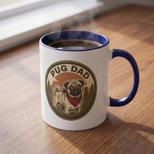 Pug Dad Coffee Mug Pug Dog Dad Gift