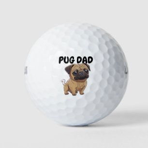 Pug Dad Father's Day Golf Balls