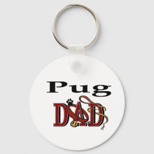 Pug Dad Gifts Key Ring