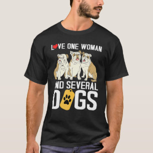 Pug Dad Puggle Husband Love One Woman And Several T-Shirt