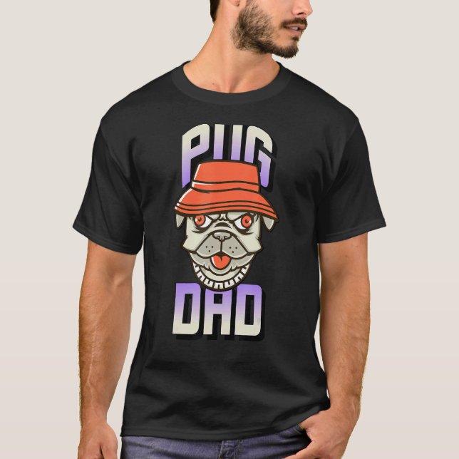 Pug Dad T-Shirt (Front)