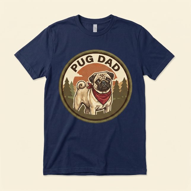 Pug Dad Tri-blend Tee | Pug Dog Dad Gift  (Creator Uploaded)