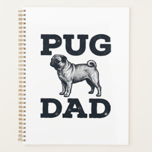 Pug Dad Vintage Engraving Dog Lover Shirt Design_1 Planner
