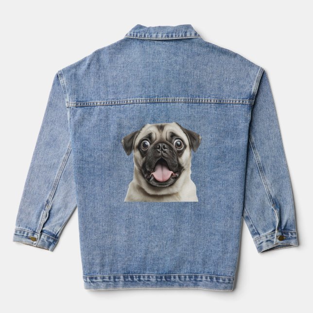 pug denim jacket (Back)