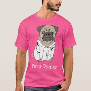 Pug Doctor Funny T Shirt Pet Dog Veterinarian Vet