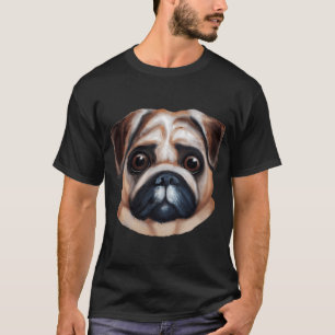 Pug dog acrylic/digital painting T-Shirt