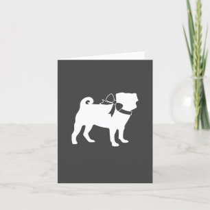 Pug Dog Baby Shower Grey Puppy Gender Neutral Thank You Card