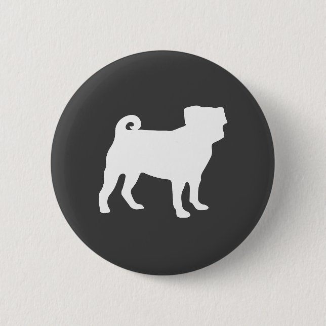 Pug Dog Baby Shower Theme Puppy Gender Neutral 6 Cm Round Badge (Front)