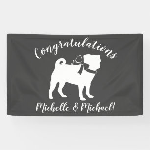 Pug Dog Baby Shower Theme Puppy Gender Neutral Banner