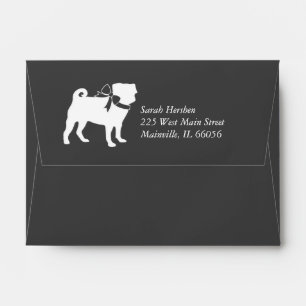 Pug Dog Baby Shower Theme Puppy Gender Neutral Envelope